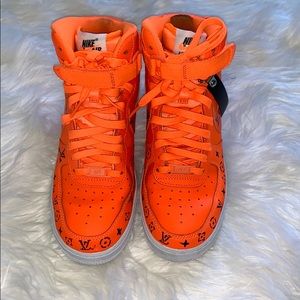 ORANGE AIR FORCE ONES